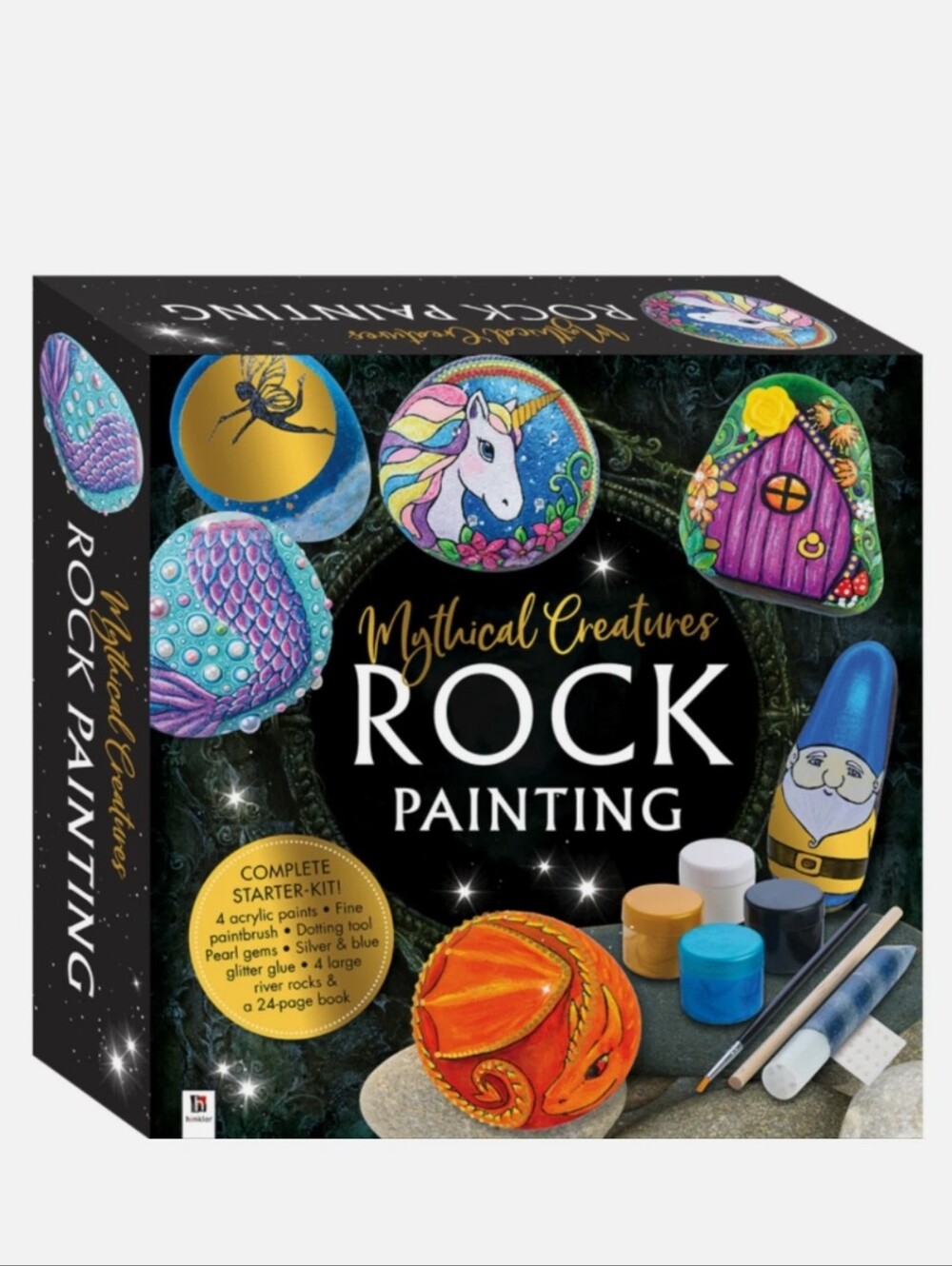 NEW Mythical Creatures Rock Painting Box Set Creative Meditative & Relaxing Art!